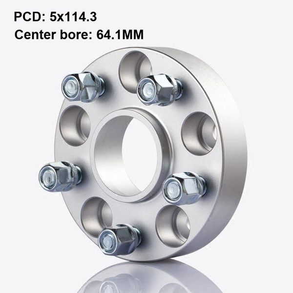 

2pcs 25mm thick pcd 5x114.3 cb 64.1mm aluminum wheel flange spacers adapters