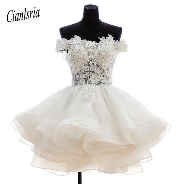 

lovely short homecoming dresses sweetheart flowers organza graduation dresse party prom formal gown, White;black
