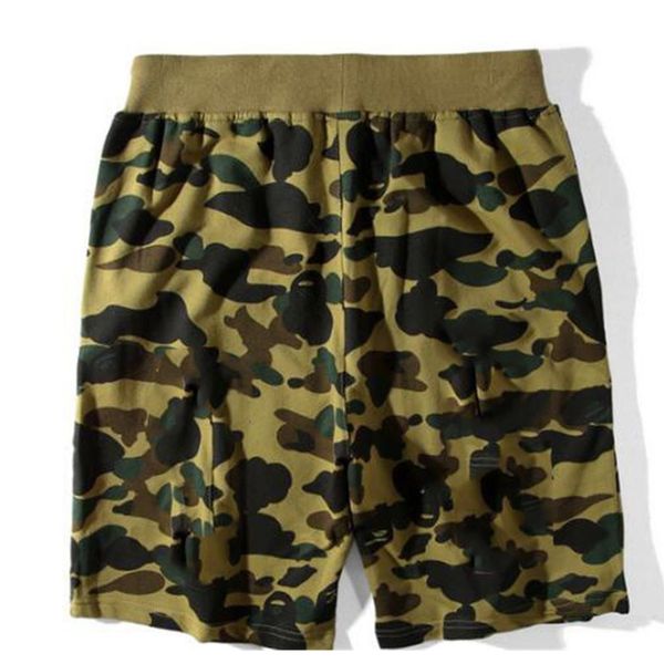 

summer brand shorts with shark shorts camouflage fashion pants letters knee length loose pant m-xxl, White;black