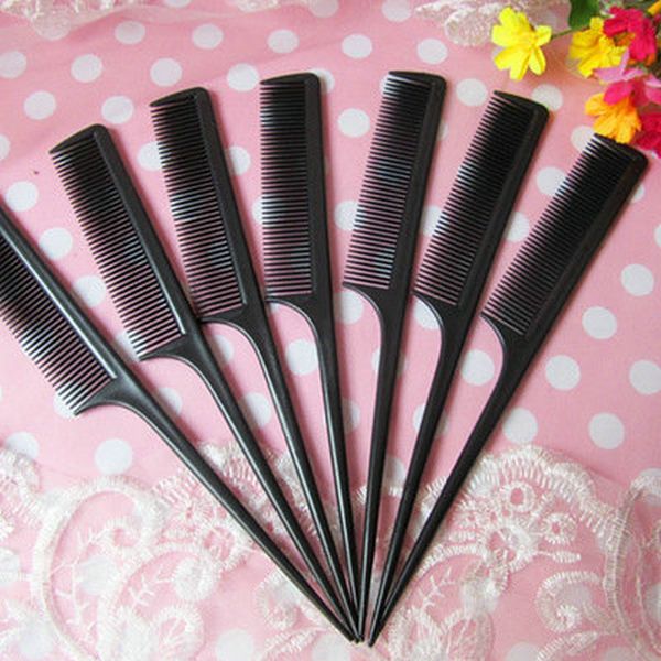 

fine tooth rattail comb voltsalon professional beauty tools marrone peigne a pic fine tooth casual sqtrimmer nlfxu, Silver