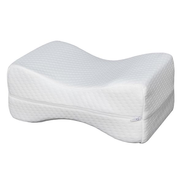 

leg support pillow anti-pressure sleep restoration double-sided grooved memory foam cushion pad