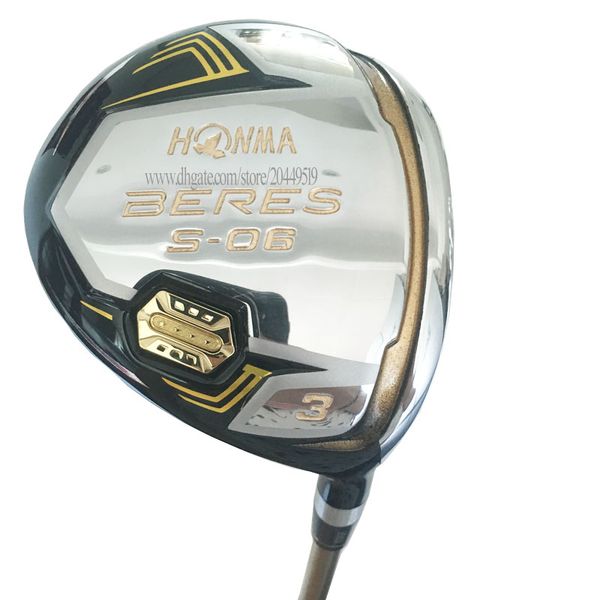 

new golf clubs honma s-06 golf fairway wood 3star 3wood or 5wood loft golf wood graphite shaft and clubs head cover ing