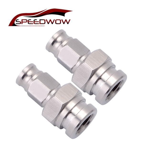 

speedwow car part 1pcs straight stainless steel hose end fitting brake hose adapter an -3 to m10x1.0 female