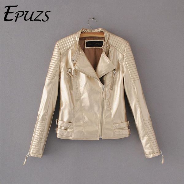

faux leather jacket for women's autumn jacket short biker outerwear moto famale moto women coat outwear 2019, Black