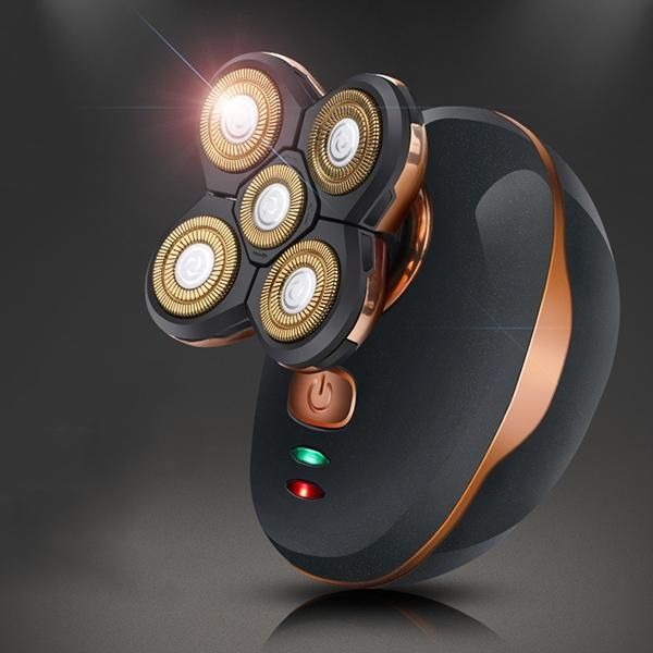 Jinding 3d Rotary Five Blade Razor Electric Shaver For Men Hair