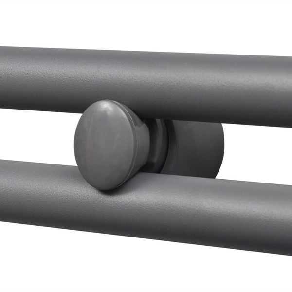 

heated towel rail straight central heating bath 500 x 1732 mm gray gas analyzers
