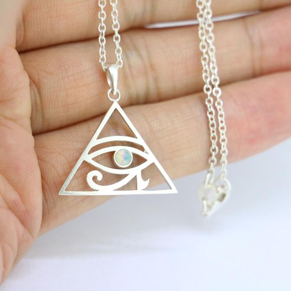 

genuine 925 sterling silver evil eye pendant necklace