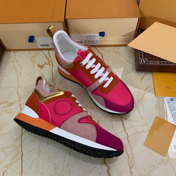 

colorful reflection mens casual shoes platform fashion luxury designer women sneakers leather trainer shoes espadrilles, Black;red