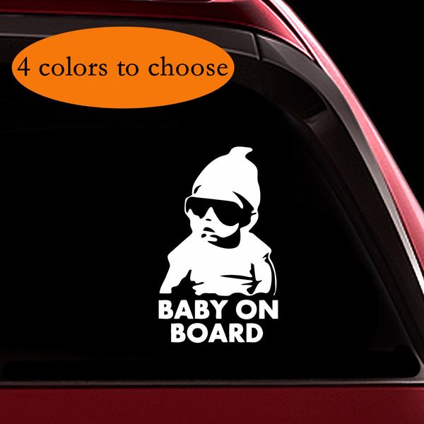 

baby on board sticker funny cute cool safety caution decal sign for car windows and bumpers