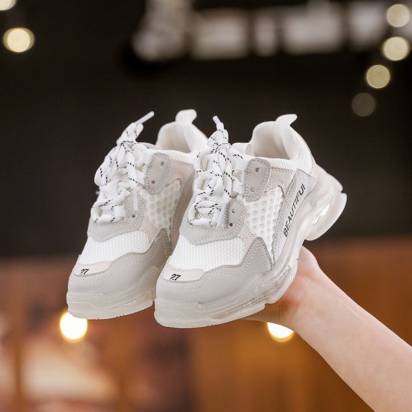 

sneakers 2020 girls' daddy casual boys sneakers children's ' shoes breathable children's shoes, Black