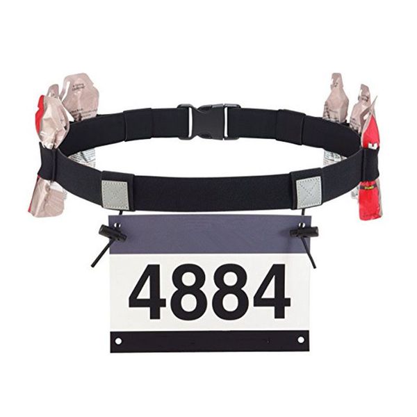 

crushonu triathlon marathon race number belt with gel holder running belt cloth motor running outdoor sports