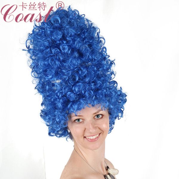 

blue high-volume wig european and american party wholesale fashion holiday wig 9313, Black