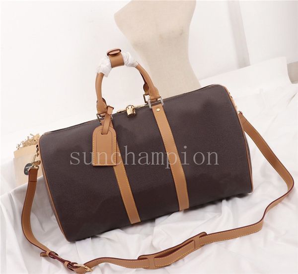 

keepall luis vit design luxury handbag purse genuine leather l flower pattern travel luggage duffel bags