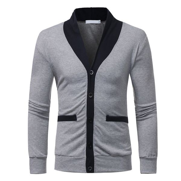 

mrmt 2019 brand men's jackets knitting shirts v-collar long-sleeved knitwea overcoat for male jacket outer wear clothing garment, White;black
