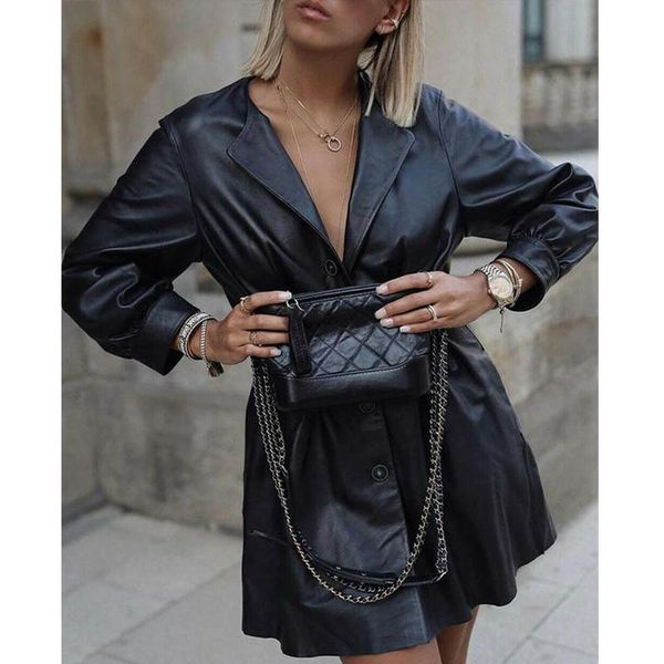 

plus size women's pu leather cropped biker slim short parka outwear 2019 pu black dress cool girls, Black;gray