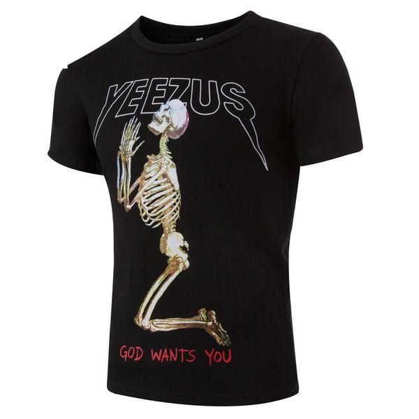 

2020 new tshirt men fashion cool skulls printed short sleeved tees kanyye west designer tee shirts clothing