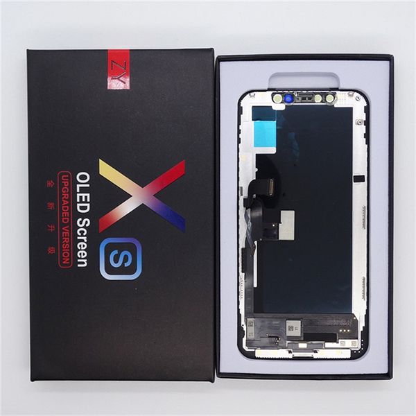 

zy oled screen for iphone xs lcd display touch screen digitizer complete assembly after market replacement repair parts for iphone xs