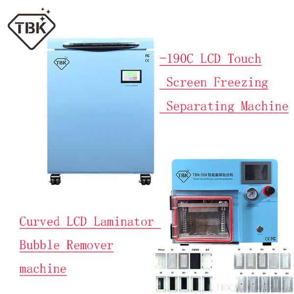 

220v tbk-588 -190c lcd curved touch screen ing separating machine tbk-508 5 in 1 vacuum laminating bubble remover machine