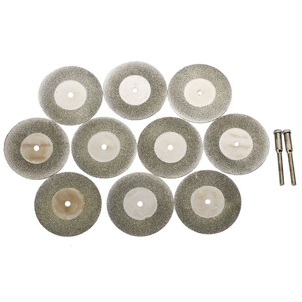 

10pcs 40mm diamond cut off disc wheel rotary tool w/ arbor