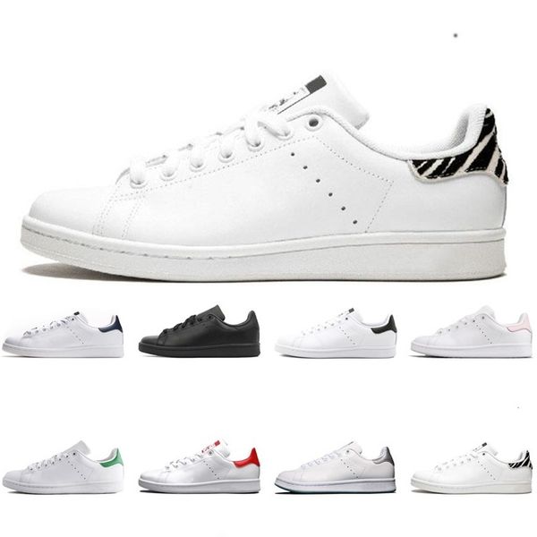 

2019 original smith men women casual shoes black white pink silver mens stan fashion leather shoe flats sneakers