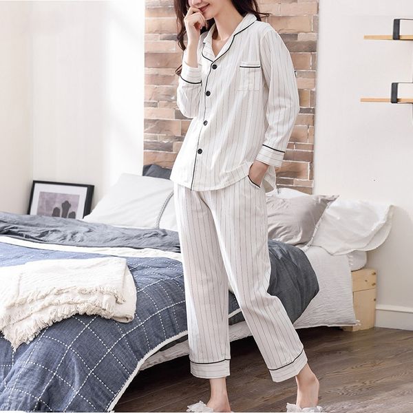 

pajamas for women lingerie pajamas striped white women 2019 casual cotton sleepwear suit 2 piece homewear lounge pants suits, Black;red