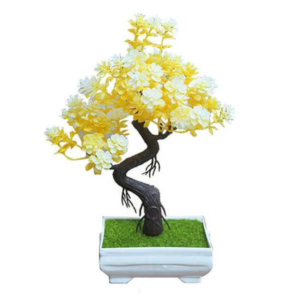 2019 New Fashion Artificial Potted Tree Bonsai Simulation Plant