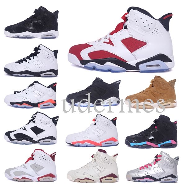 

2019 hot 6 Men Basketball Shoes CNY Black Cat Carmine Pantone Golden baskets Suede Gatorade 6S Designer Sports chaussures Sneakers