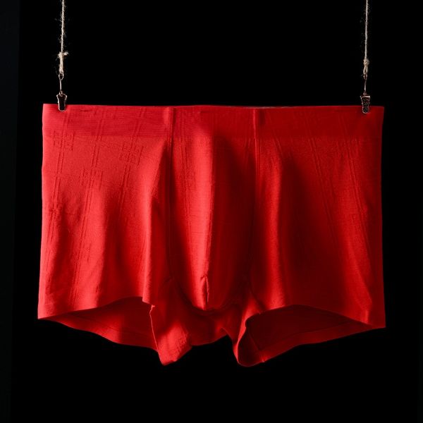 

wawo0 new year's red underwear chinese knot and festive men's seamless underwear chinese knot auspicious cloud brocade moti quantu, Black;white