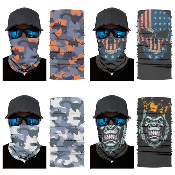 

s1p2l er cant breathe bandana face i outdoor breathable anti dust skull scarf cycling mask protective skull scarf magic masks#724, Blue;black