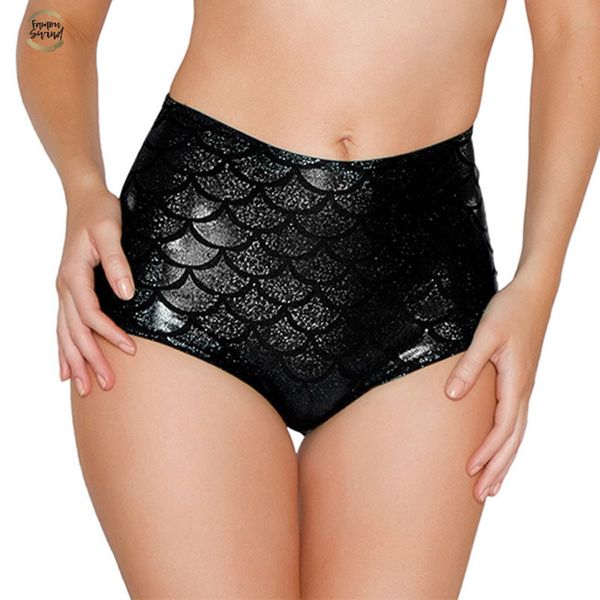 

waist high candy color patent leather pole dance booty shorts clubwear micro shorts fish scale perlage mini short mujer, White;black