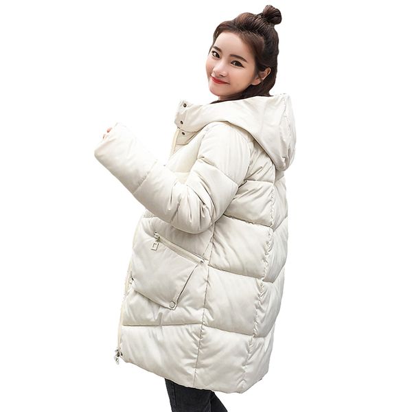 

women winter hooded jacket female outwear cotton plus size warm coat thicken jaqueta feminina ladies camperas, Black;brown
