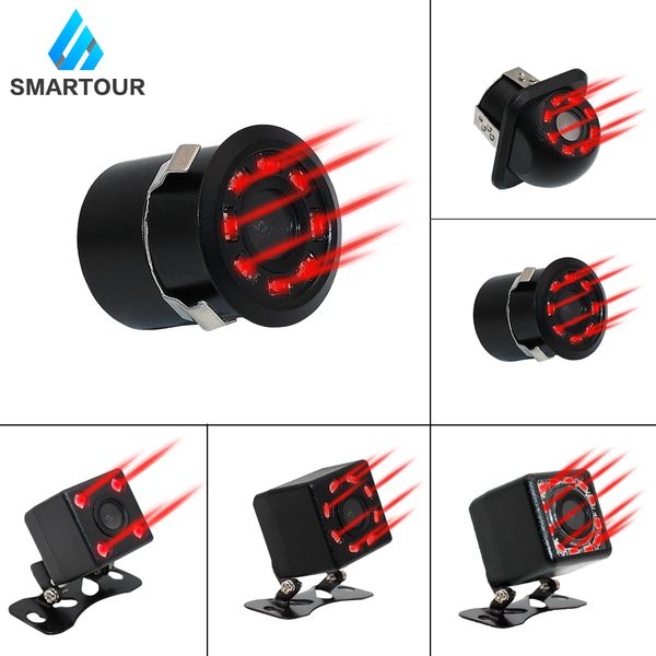 

smartour car rear view camera universal 12 led night vision backup parking reverse camera waterproof hd color infrared led