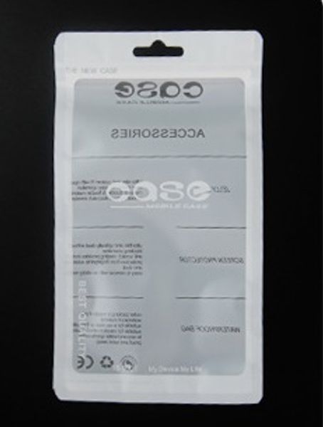 

white zip lock phone case package mobile phone accessories case earphone shopping packing bag opp poly plastic packaging bag
