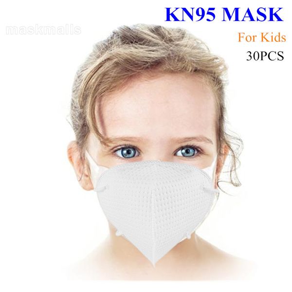 

30pcs children kids kn95 mask bacteria proof flu 4 layer anti ncov pm2.5 filter protection masks anti-dust mouth face mask