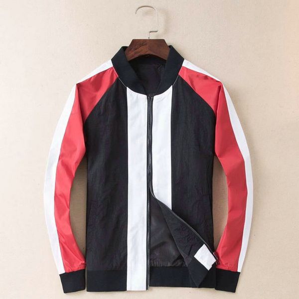 

designer pardas men jacket famous brand fashion loose new jacket boutique islands wild tide trend coat casual fashion motorcycle top, Black;brown