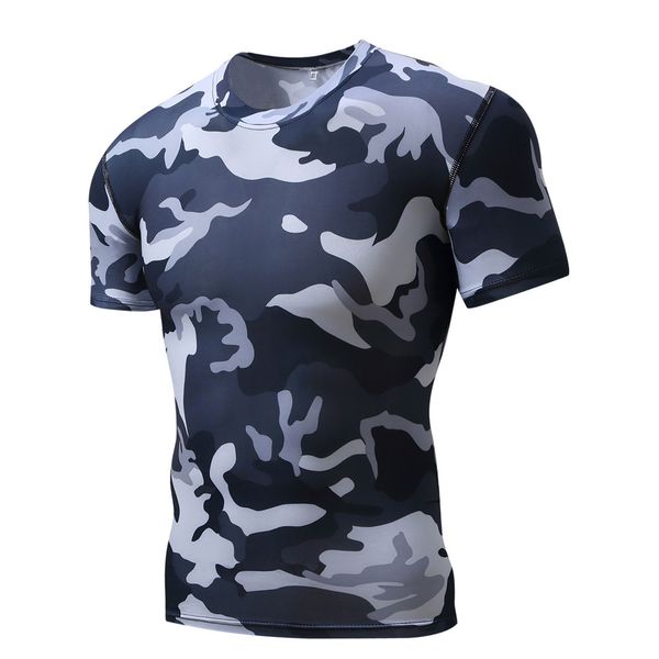 

motorcycle t-shirt riding summer printing outdoor sports high-elastic compression tight-fitting short-sleeved t-shirt male