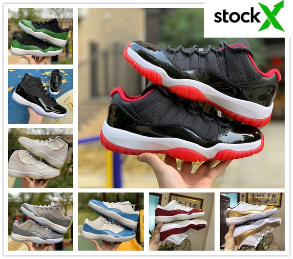

new jumpman 11 men basketball shoes 11s mens trainers stock x blue concord white bred mens sports shoes sneakers size 40-46, Black