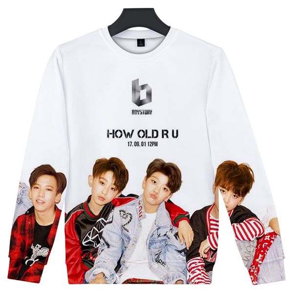 

boy story print pullover sweatshirt men/women winter fashion casual harajuku o-neck sweatshirt sale, Black