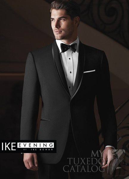 

shawl lapel groomsmen one button groom tuxedos 2 piece men suits wedding/prom man blazer ( jacket+pants+tie) a169, Black;gray