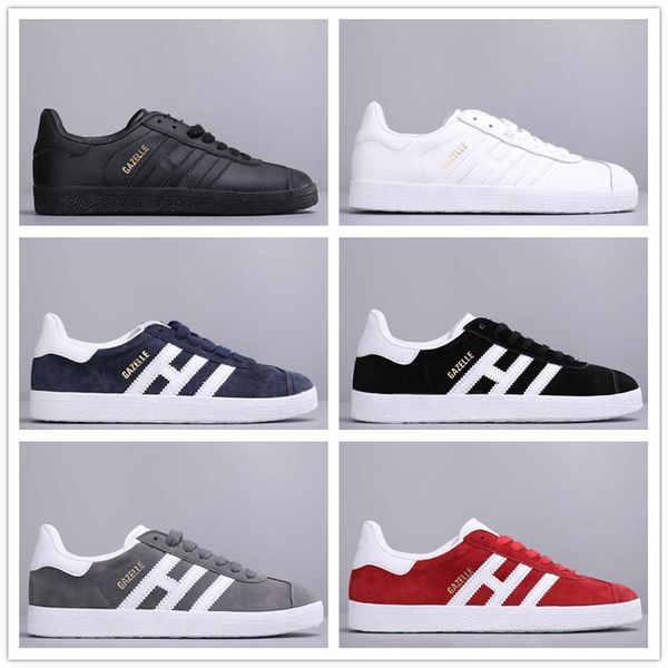 

2019 men women casual suede gazelle black grey red yellow lightweight walking hiking shoes size us 5-11