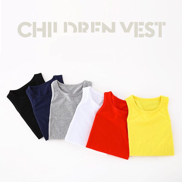 

new summer baby vest children t-shirt cartoon for girls kids underwear cotton boys undershirt tees toddler boy girl shirts, Blue