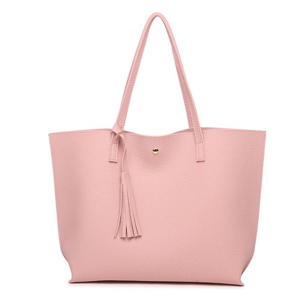 

2020 new style tassels women's bag one-shoulder handbag pu large capacity handbag fashion bag