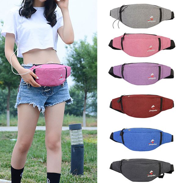 

sleeper #w401 2019 new fashion men's and women's fitness pockets sports running chest bag shoulder bag daily solid ing