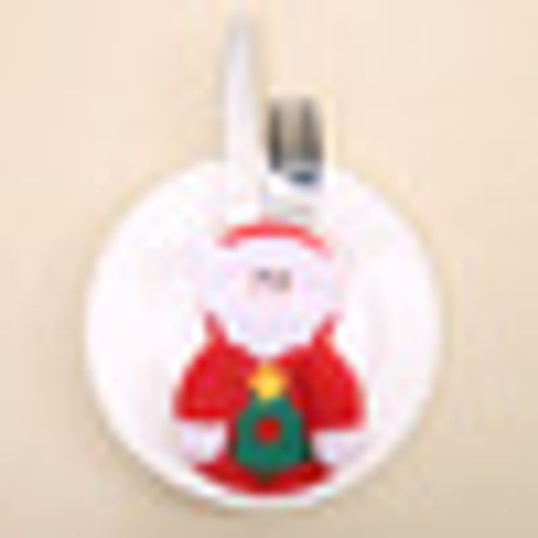 

merry christmas decor home dinner table cutlery folks bag holder pocket new year