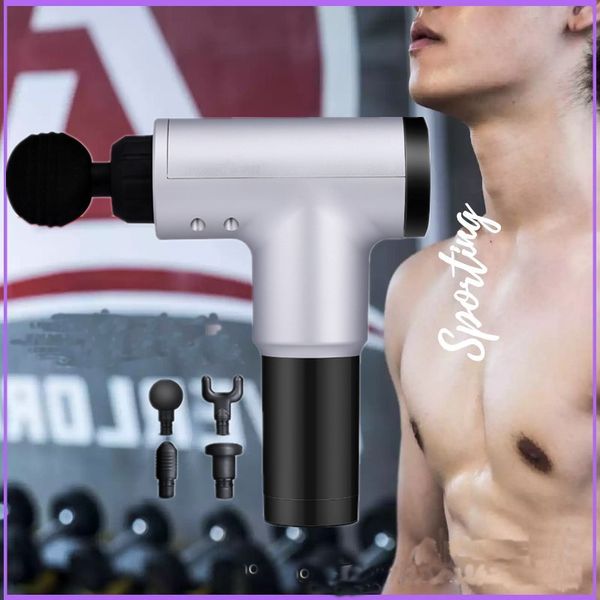 

electric fascia massage gun relaxation massager therapy 6speed adjustment deep vibration muscle relaxation fitness for home gym