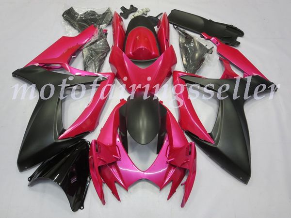 

new abs plastic fairings kit fit for suzuki gsxr600 gsxr750 gsx-r600 r750 k6 2006 2007 injection mold pink and matte