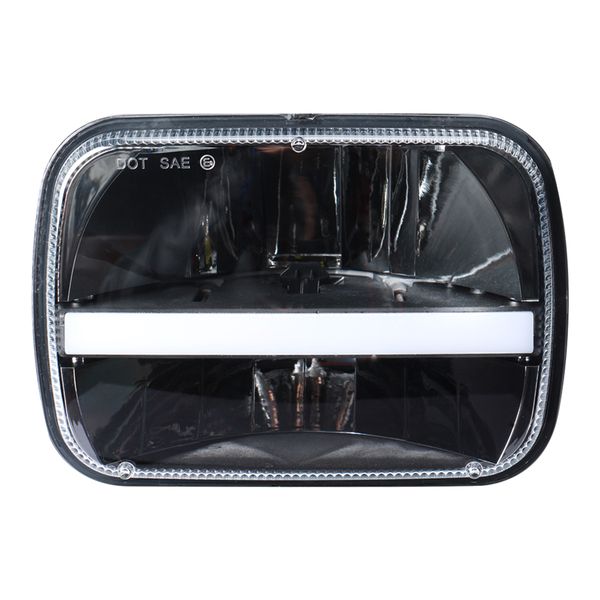 

5x7 headlight led replacement for sealed beam with drl 45w car light for auto products aluminum alloy 3000lm 12v/24v j301