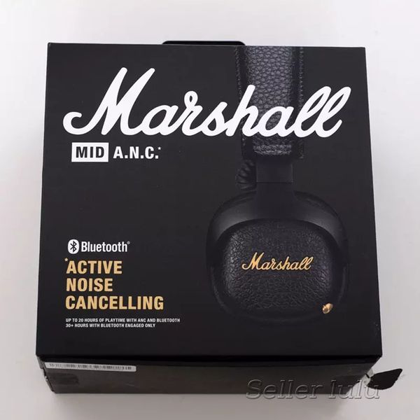 

Marshall MID ANC Bluetooth наушники Активное шумоподавление Wireless DJ наушники Deep Bass гарнитура для iPhone Samsung Smart Phone