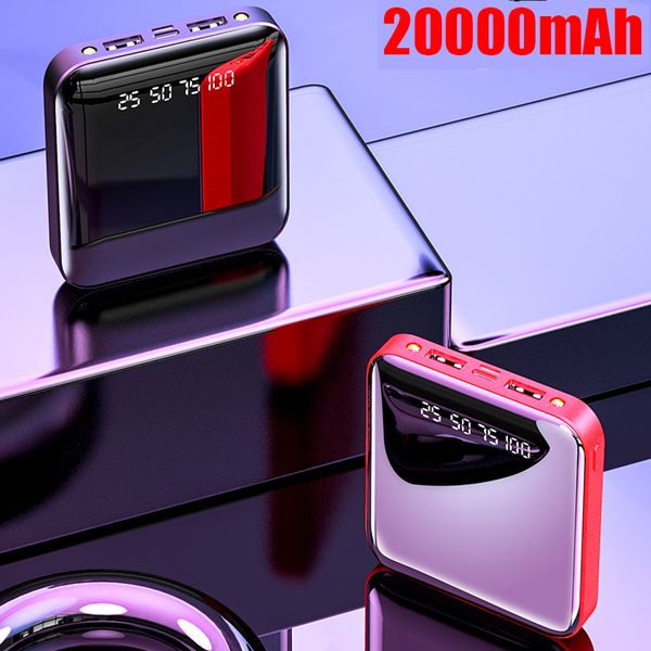

мини-банк питания 20000 мач портативное зарядное устройство dual usb быстрая зарядка poverbank внешний аккумулятор powerbank 20000 для smart