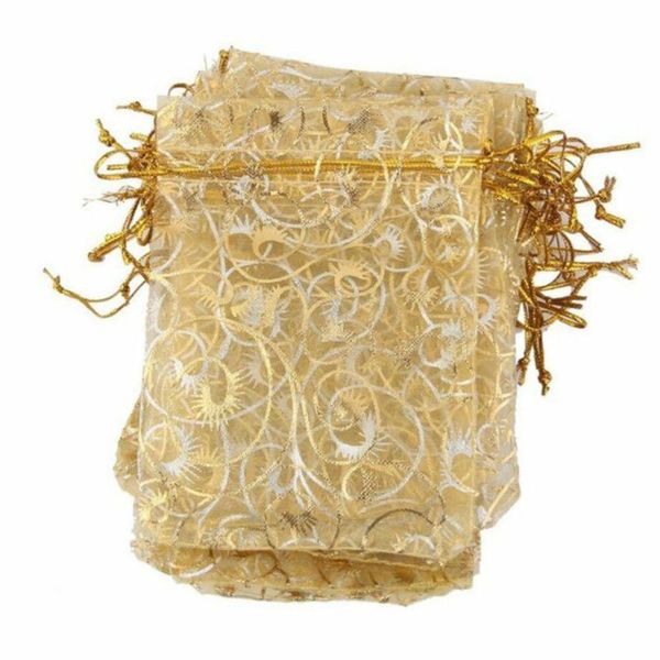 

100pcs organza gift candy bag wedding party favor gift bag pouch packaging jewelry candy decoration bags